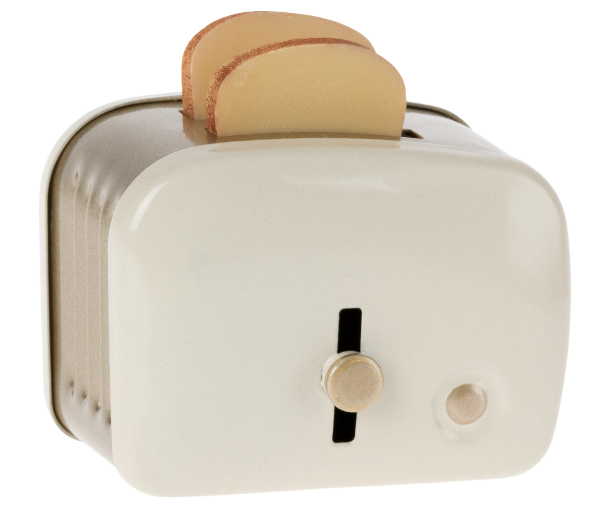 Miniature Toaster & Bread, Off-white – Hooray México